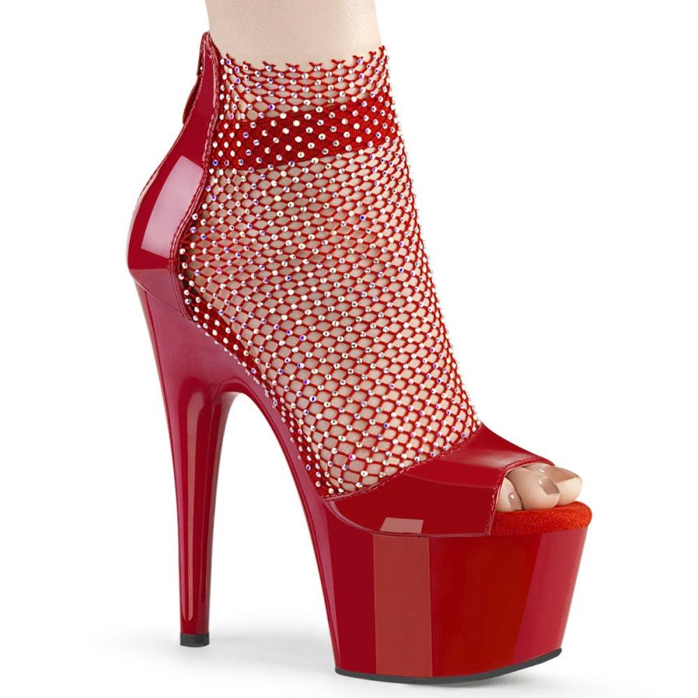 Pleaser - ADORE765RM Bottes de plateforme, Pole dance chaussures - Chaussures de pole dance - Rouge Product image